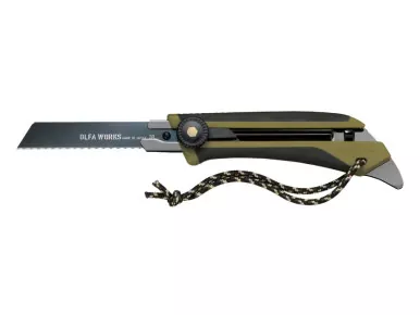Olfa Works Outdoor Utility Knife, Olive Drab