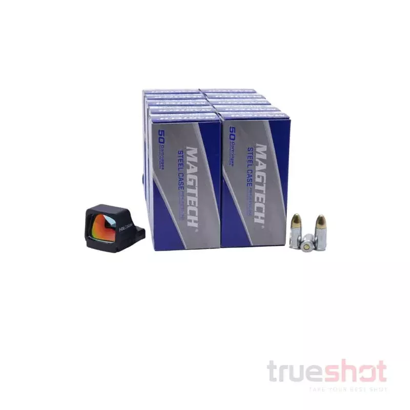 OPTIC DEAL: Black Holosun 507 Comp Red Dot Pistol Sight and 500 Rounds of Ammo