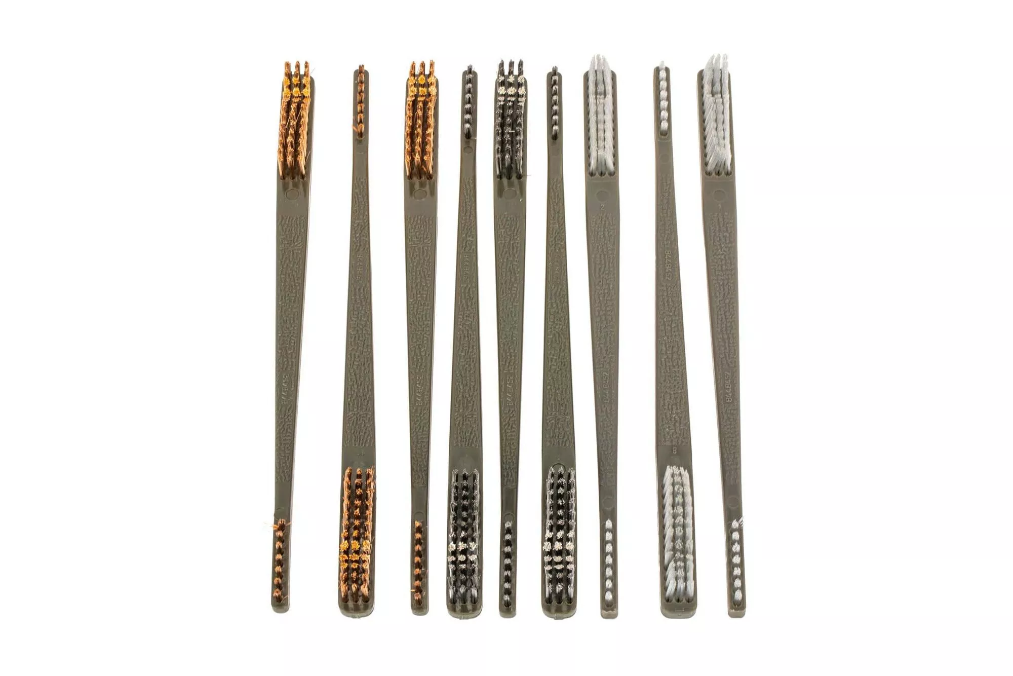 Otis Technology 9 Pack AP Brushes (3 Nylon /3 Bronze /3 Stainless Steel)
