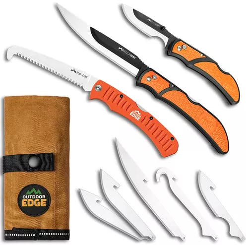 Outdoor Edge RazorGuide Pak Lightweight Replaceable Blade Hunting Knife Kit