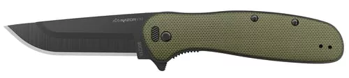Outdoor Edge VX230CC Razor VX23" Folding Plain 420J2 SS Blade Green