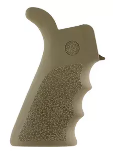 OverMolded Beavertail Cobblestone Desert Tan Rubber with AR-15, M16