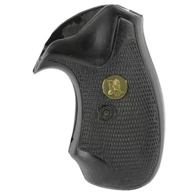 Pachmayr Compac Grips Smith & Wesson J-Frame Square Butt Black Rubber