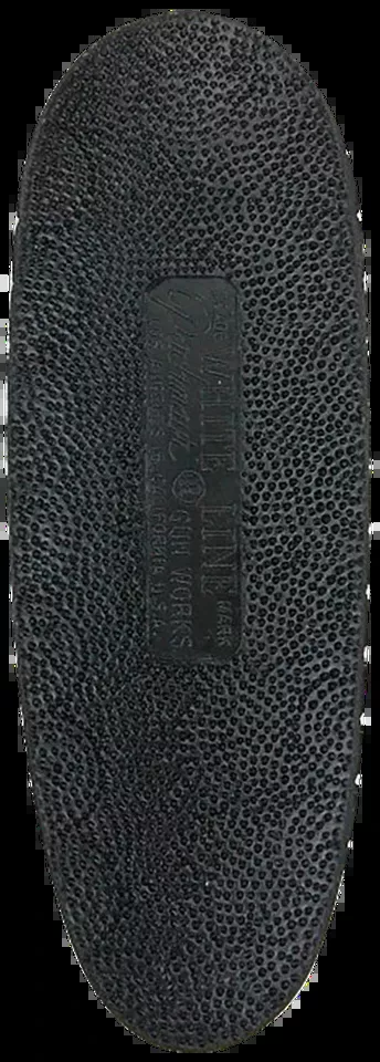 Pachmayr F325 Deluxe Field Recoil Pad Medium - Black with White Line Rubber, 1.90" Width