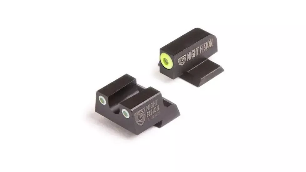 Perfect Dot NS Set w/Yellow Front +Black Square Rear Fits Springfield XD