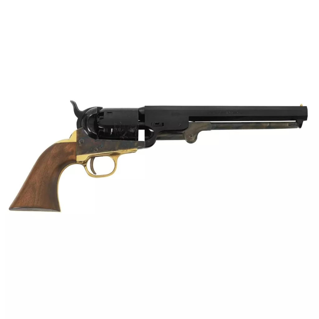 Pietta 1851 Navy Revolver .36 Cal6rd Capacity 7.5″ Barrel Case Hardened Frame Wood Grips