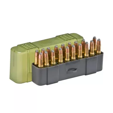 Plano Rifle Ammo Case, .22-250, 20 Rounds, Green