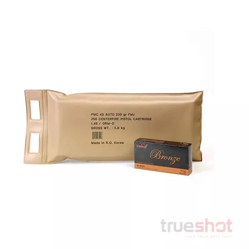 PMC – Bronze – 45 ACP – 230 Grain – FMJ – Battle Pack