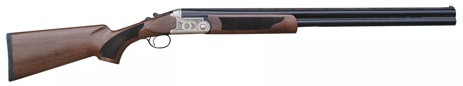 Pointer KAR41026Y AcriusYouth 410 Gauge Break Open 3″ 2rd 26″ Black Over/Under Vent Rib Barrel, Nickel Steel Laser Etched Receiver, Fixed Turkish Walnut Stock, Ambidextrous