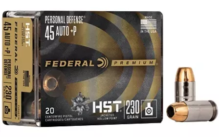 Premium 45 Auto+P HST 230gr Personal Defense – 20rd box