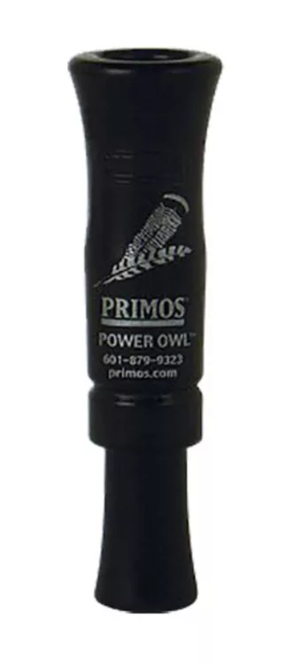 Primos 331 Power Owl Locator Open Call Owl Sounds Barred Owl Sounds Attracts Turkeys Black Acrylic UPC: 010135003319