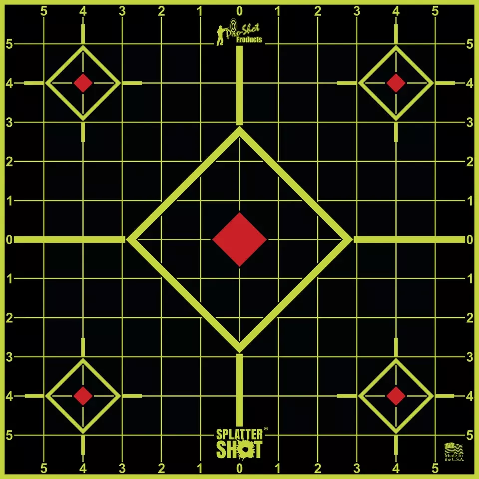 PRO-SHOT 12" Green Sight-In Targets, Pack of 5