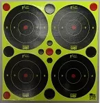 Pro-Shot Splatter Shot 3″ Green Bullseye Peel and Stick 48 Target, 12 Sheet