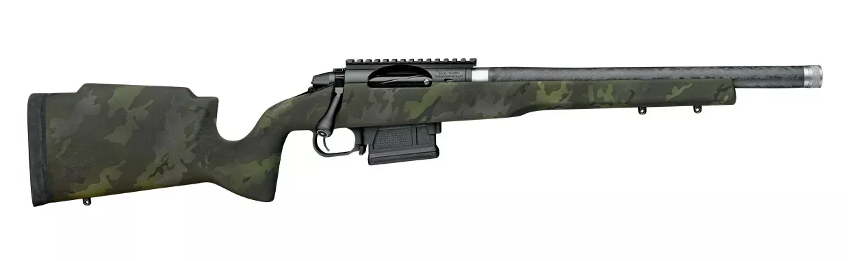Proof Research 151709 Elevation MTR 2.0 300 PRC 3+1 20″ Carbon Fiber Match Grade Threaded Barrel, Black Receiver W/Picatinny Rail, Midnight Camo Proof Fixed Carbon Fiber Stock, Right Hand