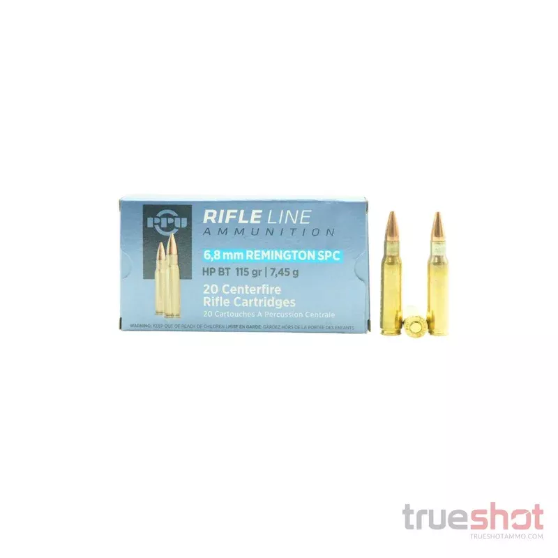 Prvi Partizan (PPU) – 6.8mm Rem SPC – 115 Grain – HPBT