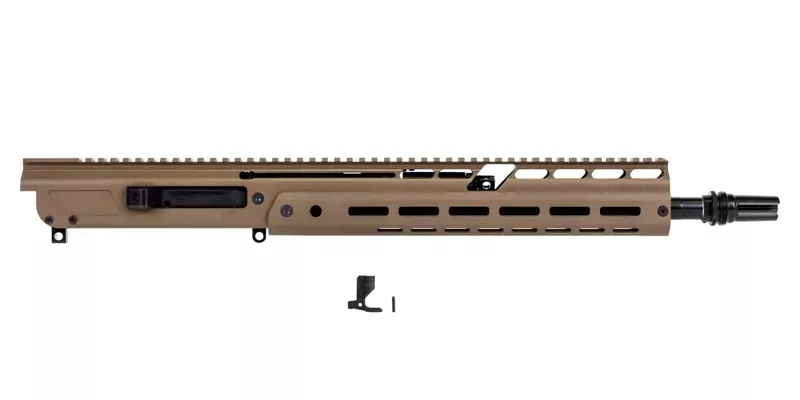 PSA JAKL 14.5″ RIFLE LENGTH UPPER ASSEMBLY .300 AAC NITRIDE W/KNURLED CH, BCG, ASR, FDE