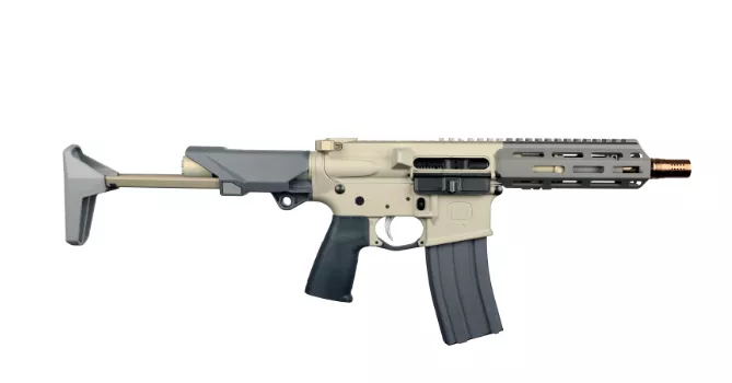 Q SUGAR WEASEL 300BLK SBR 7″ W/ BRACE BLK/GRY 1-30RD MAGAZINE