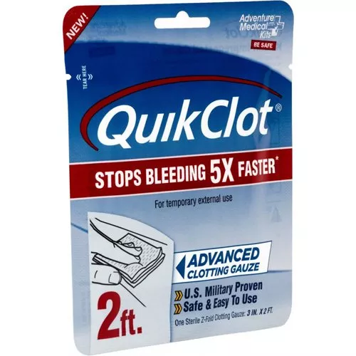 QUIKCLOT GAUZE – 3″ X 2′