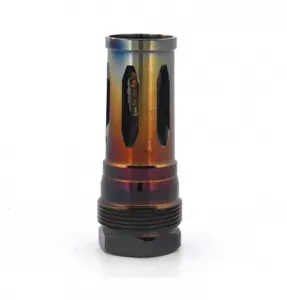 R2C Flash Hider 1/2×28, Rainbow Black PVD