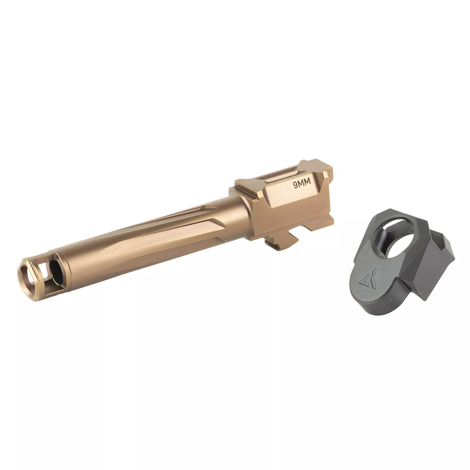 Radian RAMJET Barrel w /Afterburner Compensator 9mm Glock19 /19X /45 Gen5 Bronze