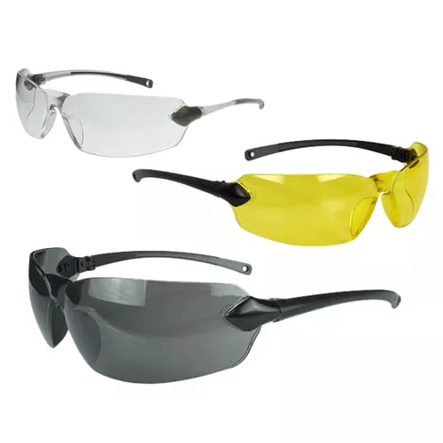 Radians Overlook Shooting Glasses Combo Pack Black Clear Amber Lens 3/ct