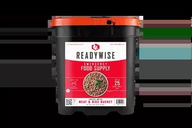 ReadyWise Meat Rice Bucket Freeze Dried Meal 88 Servings