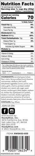Readywise Simple Kitchen Chicken FALSEodle Soup Single Pouch 16 Servings
