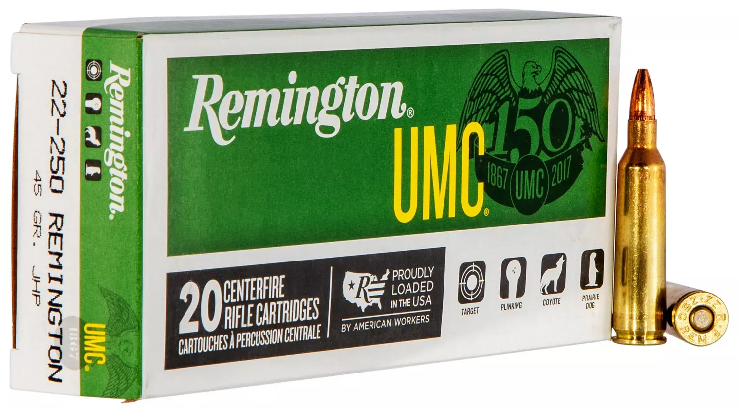 Remington 45 gr, 20-Round Box