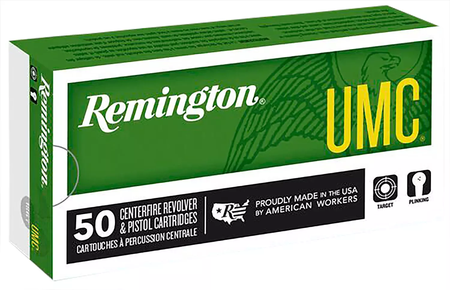 Remington Ammunition 23754 UMC38Special+P 125gr Semi Jacketed Hollow Point 50 Per Box/10 Case