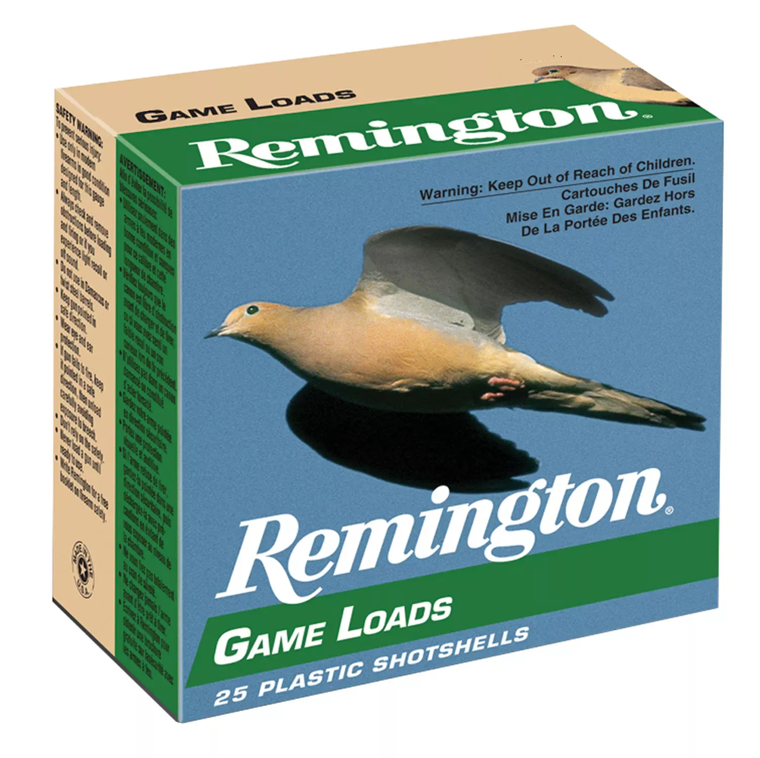 Remington Game Load 12 Gauge #6 Grain Shotshell, 25-Round Box