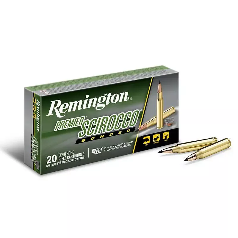 Remington Premier Scirocco Rifle Ammunition 30-06 Springfield 180 Grain PT 2700 fps 20/ct