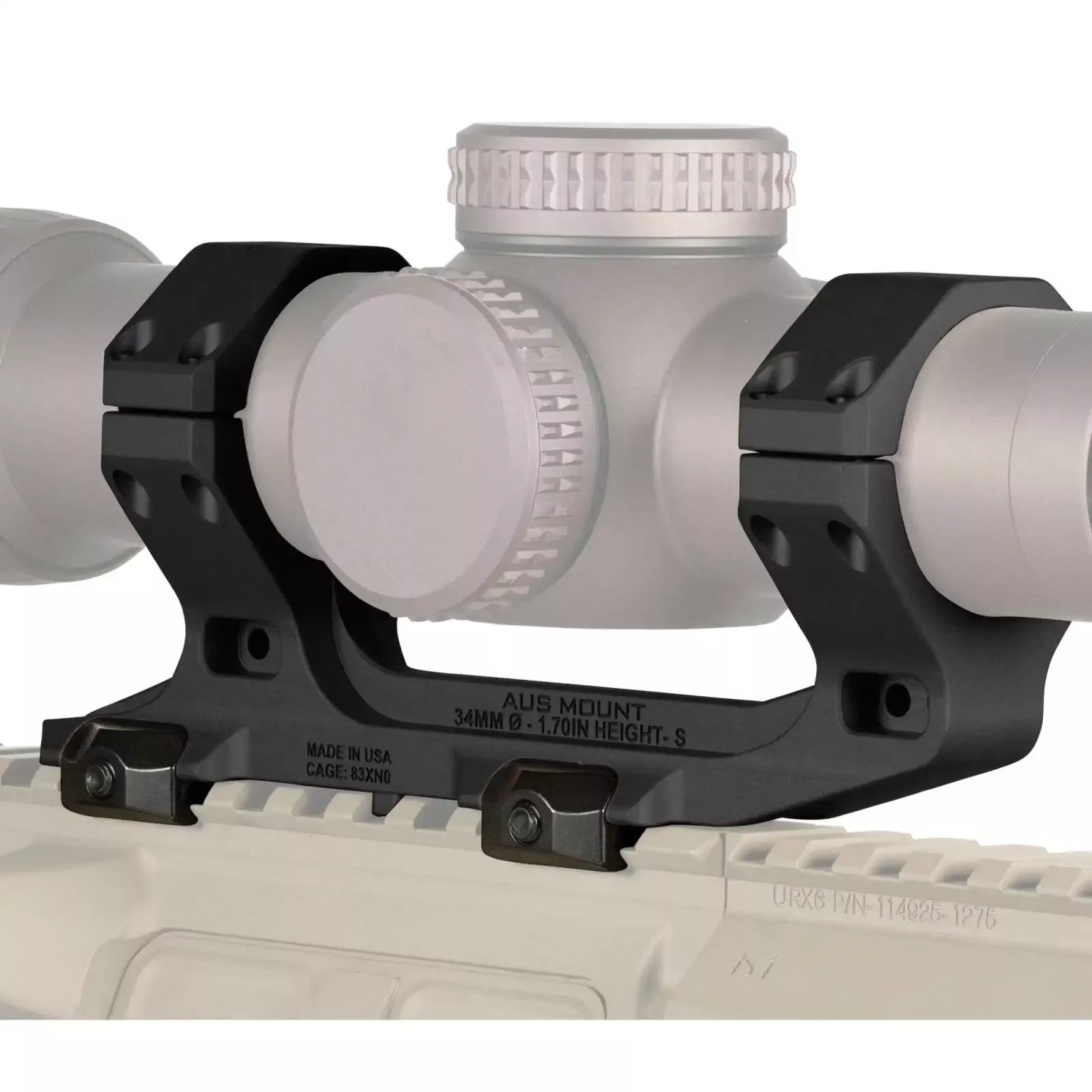 Reptilia Aus 34mm Optic Mount 1.70IN Height – Black