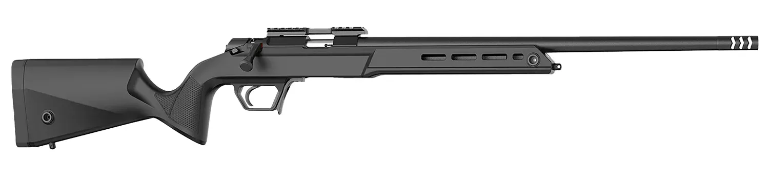 Retay USA ASD22-BLK-20 Asend Sporter 22 LR 10+1 20″ Black Heavy Barrel, Black Chrome Receiver w/Picatinny Rail, Black Fixed Synthetic Stock