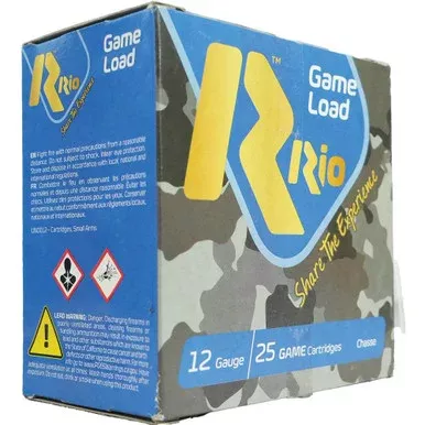 Rio Top Game HV Shotshells 12 Gauge Ammo 2-3/4″ #5 Shot 1-1/4 oz 1330 FPS Box of 25