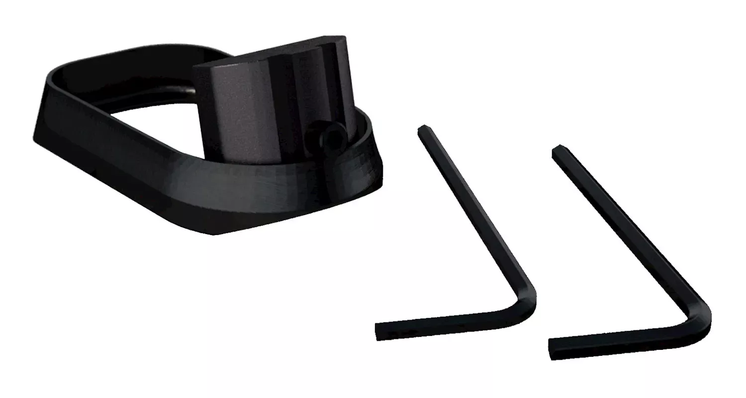 Rival Arms RA70G211A Two Piece Magwell made of Aluminum with Anodized Black Finish for Glock 19 GEN4