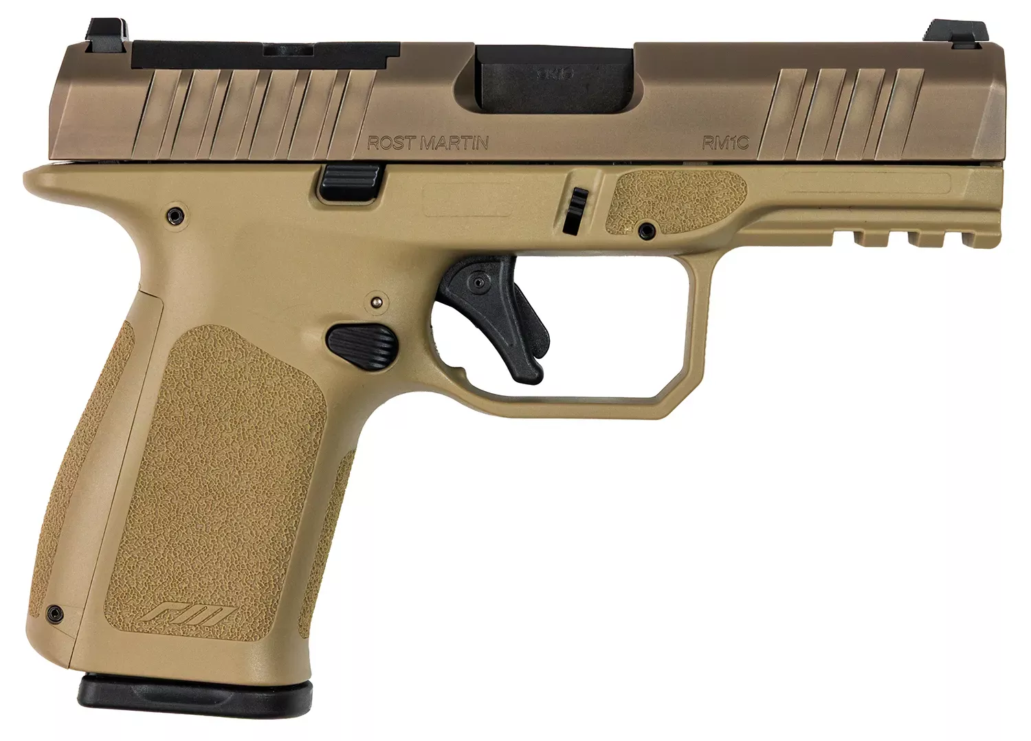 Rost Martin RM1CMOVOSP10 RM1C 9mm Luger 10+1 4″ Black Optic Ready/Serrated Slide Black