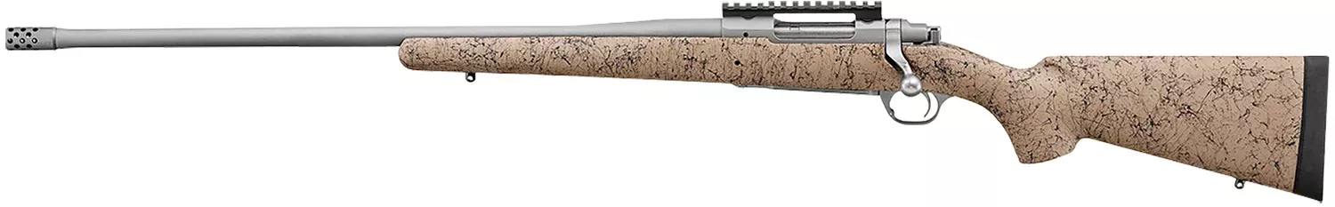 Ruger 57163 Hawkeye FTW Hunter Full Size 6.5 PRC 4+1 24″ Matte Stainless Threaded Barrel, Picatinny Rail Stainless Steel Receiver, Speckled Tan/Black HS Precision Synthetic Stock, Left Hand