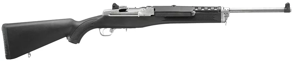 Ruger 5853 Mini Thirty7.62x39mm 20+1 18.50″ Matte Stainless Steel Barrel, Matte Stainless Steel Receiver w/Picatinny Rail, Black Synthetic Fixed Stock, Right Hand