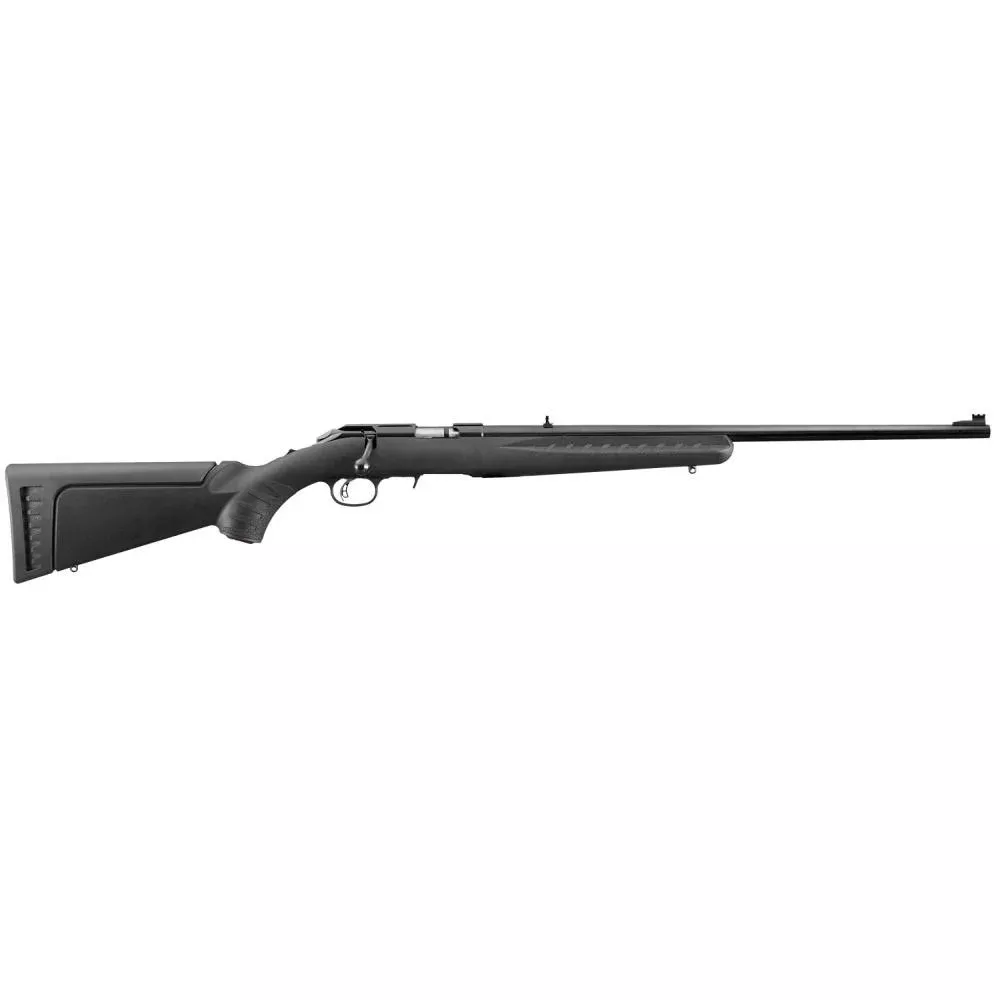 RUGER AMERICAN 17HMR RIMFIRE 18″ BRL Satin BLUE THREADED