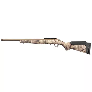 Ruger American Rimfire Bolt Action Rifle .22 LR 18″ Barrel Go Wild Camo Stock
