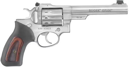 RUGER GP100 22LR 5.5" STS AFO
