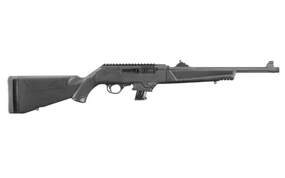 RUGER PC 9MM 16.12" 10RD BL THRD FLT
