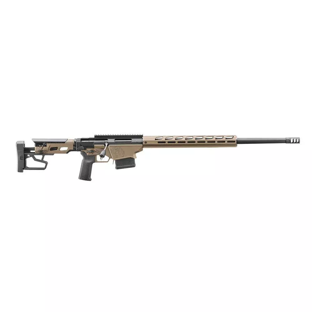 Ruger Precision Bolt Action Rifle Bronze 6.5 Creedmoor 10rd Magazines(2) 24″ Threaded Barrel Smoked Bronze Cerakote