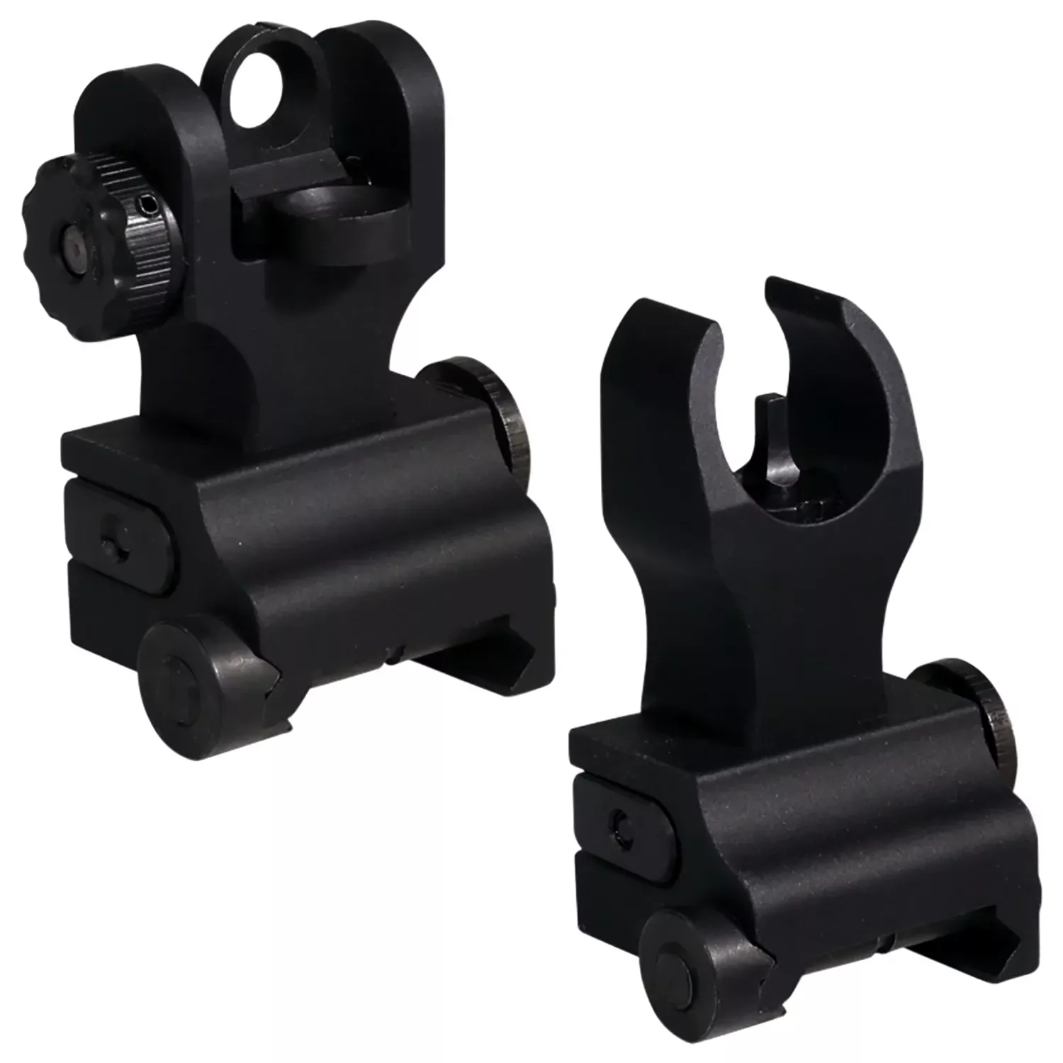 Samson QFHKA2PKG Quick Flip Folding Sights Front(HK) & Rear (A2)Black Anodized for AR-15