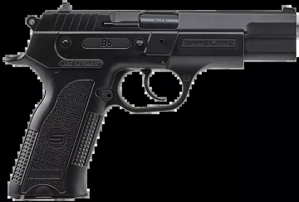 SAR USA B6 9mm Luger Pistol - 19+1 Capacity, 4.50" Barrel, Black Finish, Manual Safety