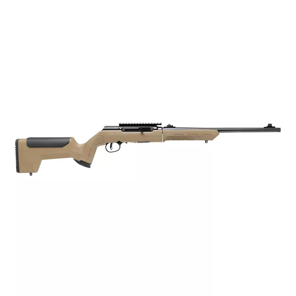 Savage Arms A22 Takedown Rifle .22 LR 10rd Magazine 18″ 1/2×28 Threaded Barrel FDE