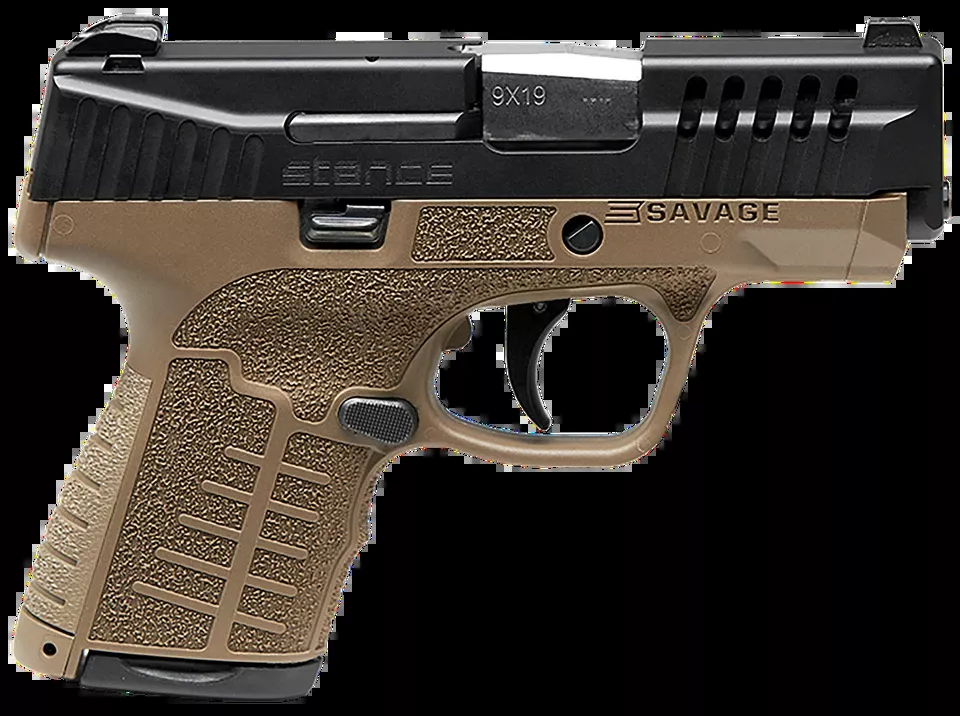 Savage Arms Stance 9mm Luger Pistol with Stainless Steel Barrel and FDE Frame