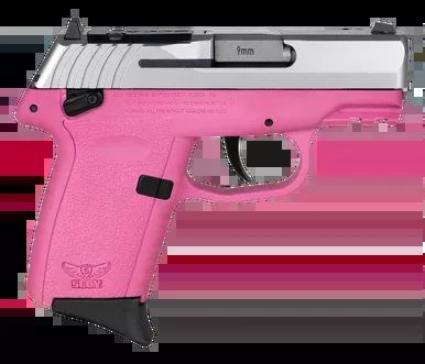 SCCY CPX-1 9mm Luger Pistol 3.1″ Barrel 10+1 Round Stainless Slide Pink Frame (Includes Trigger Guard Lock)
