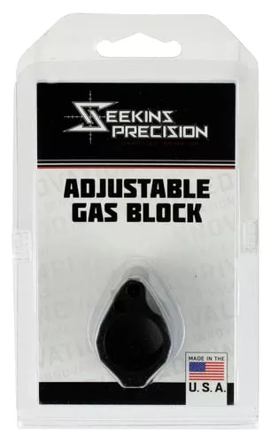 Seekins Precision 0011510031 Low Profile Adjustable Gas Block 1.37" x .94" Black Melonite