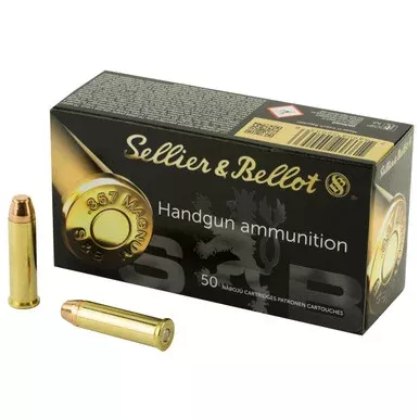 Sellier & Bellot 357 Magnum Ammo 158 Grain Full Metal Jacket Round Nose Box of 50